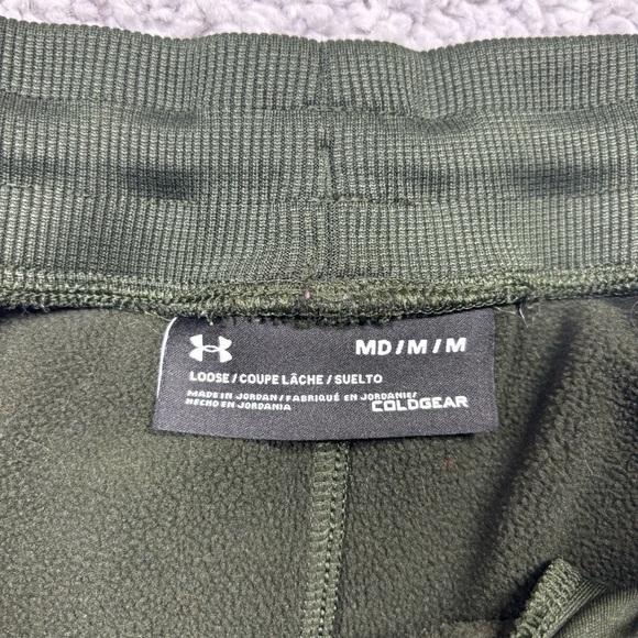 Under Armour Pants Mens Medium Joggers Loose Coldgear Activewear Gym Work Out - Picture 2 of 4